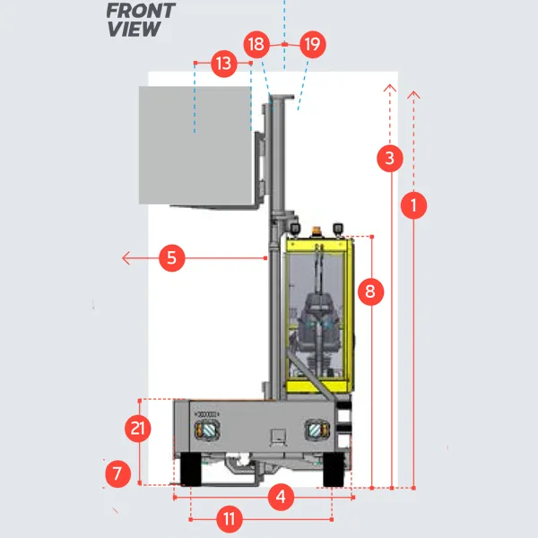 Xe nâng dầu Combilift C10000 4WSL - Ảnh 7