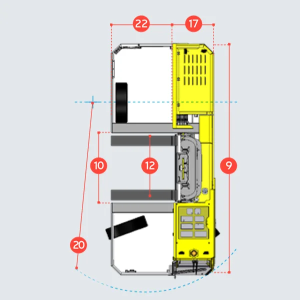 Xe nâng dầu Combilift C10000 4WSL - Ảnh 8