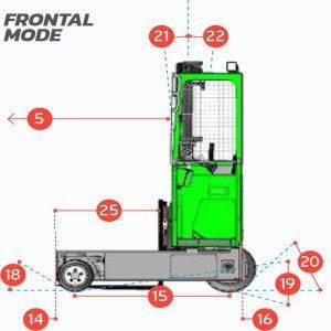 xe nâng lối đi hẹp ST6000