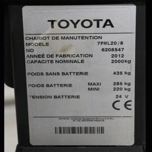 xe nâng pallet truck toyota 7PML20